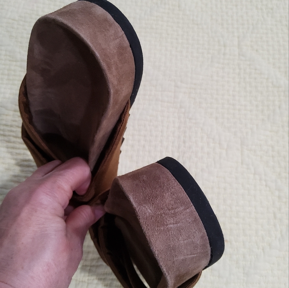 Theory Folder Slide In Faille Sandals Size 37/6,5 - Picture 9 of 10